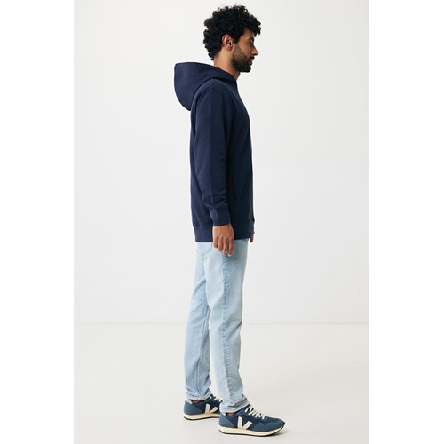 azul marino IQONIQ Yengo Sudadera Capucha Algodón Reciclado
