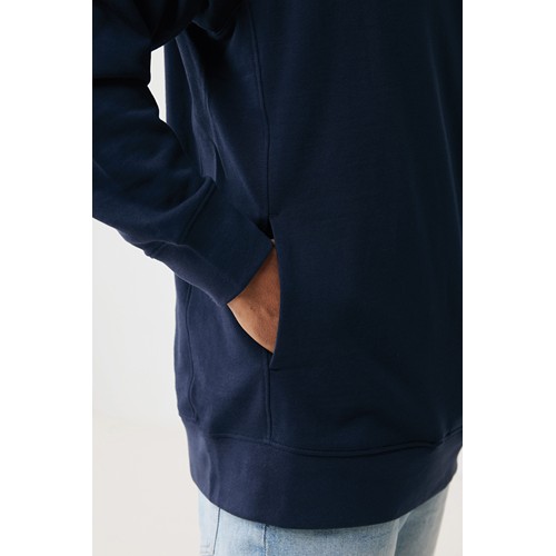 azul marino IQONIQ Yengo Sudadera Capucha Algodón Reciclado