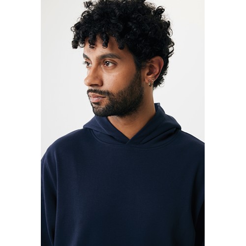 azul marino IQONIQ Yengo Sudadera Capucha Algodón Reciclado