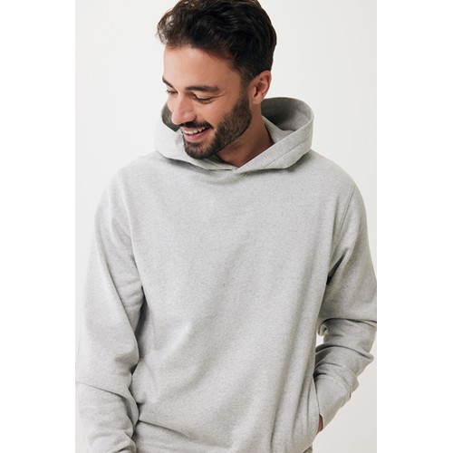 moteado gris claro IQONIQ Yengo Sudadera Capucha Algodón Reciclado
