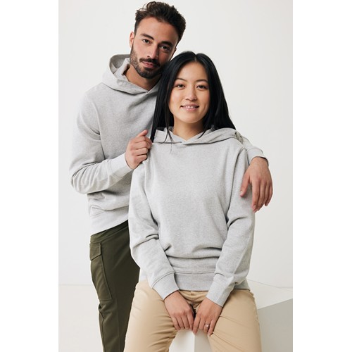 moteado gris claro IQONIQ Yengo Sudadera Capucha Algodón Reciclado