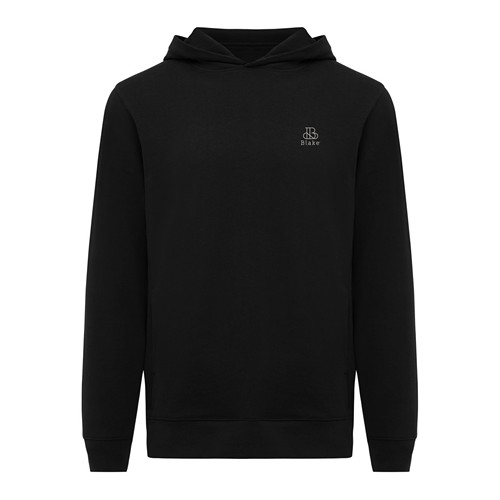 black IQONIQ Yengo Sudadera Capucha Algodón Reciclado