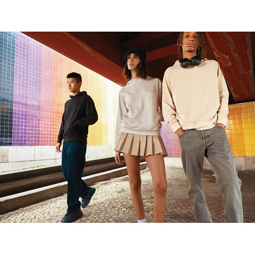 black IQONIQ Yengo Sudadera Capucha Algodón Reciclado