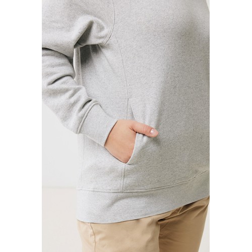 moteado gris claro IQONIQ Yengo Sudadera Capucha Algodón Reciclado