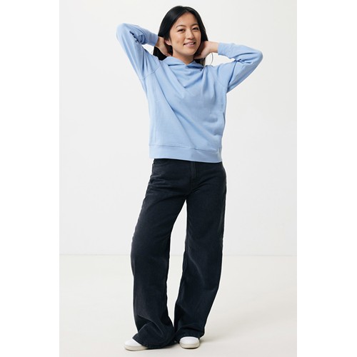 azul celeste IQONIQ Yengo Sudadera Capucha Algodón Reciclado