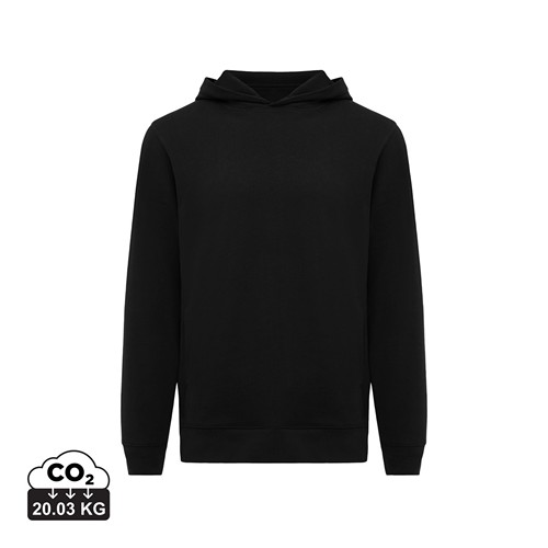 black IQONIQ Yengo Sudadera Capucha Algodón Reciclado
