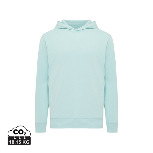 verde menta IQONIQ Yengo Sudadera Capucha Algodón Reciclado