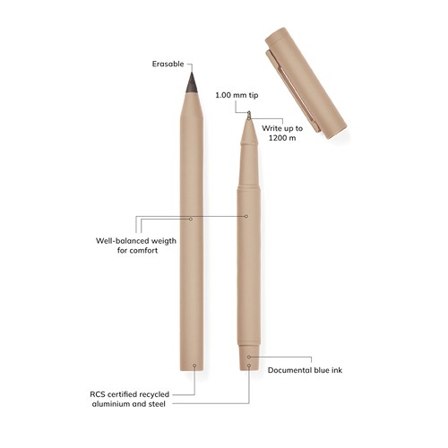 tiza gris Set bolígrafos VINGA