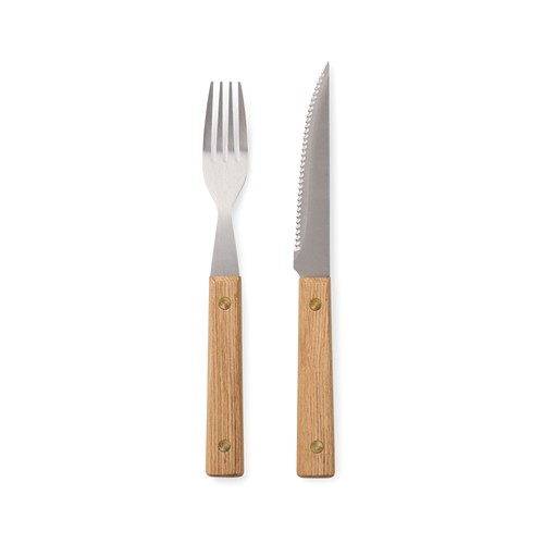 marrón Set de cubiertos para barbacoa 8 piezas VINGA Paso