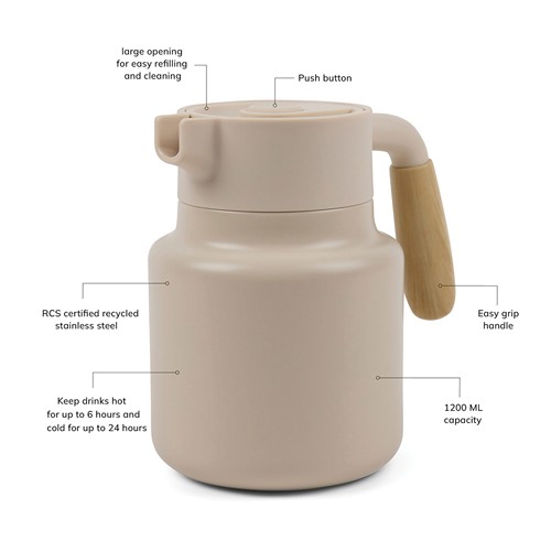 beis Jarra VINGA Arbe reciclado RCS 1200 ml