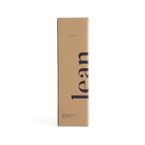 transparente Botella de agua VINGA Lean RCS RPET 800 ml