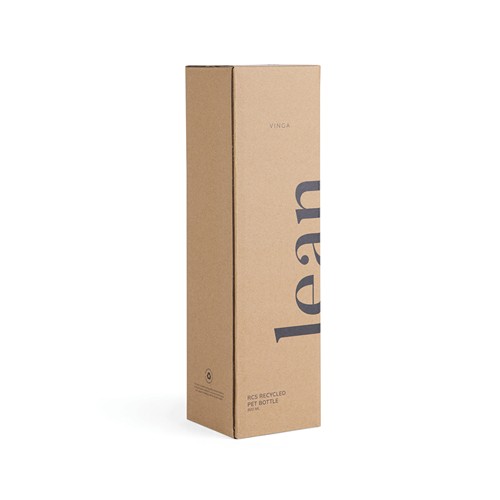 transparente Botella de agua VINGA Lean RCS RPET 800 ml