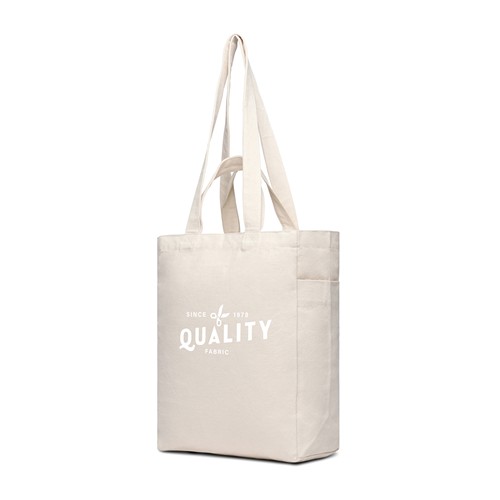 de blanco Bolsa con cremallera de lona reciclada VINGA Hilo AWARE™