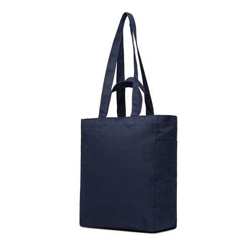 azul marino Bolsa con cremallera de lona reciclada VINGA Hilo AWARE™