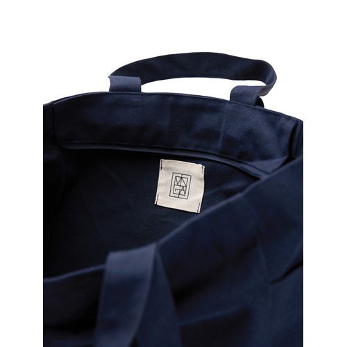azul marino Bolsa con cremallera de lona reciclada VINGA Hilo AWARE™
