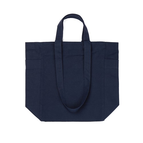 azul marino Bolsa con cremallera de lona reciclada VINGA Hilo AWARE™