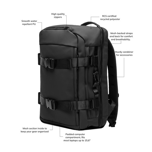 black Mochila explorer VINGA Baltimore