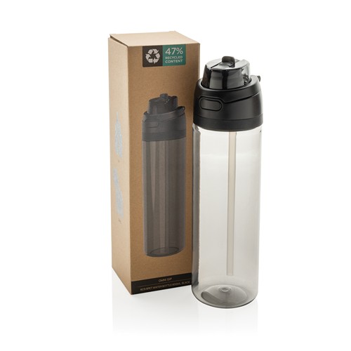 black Botella de agua Omni Sip RCS RPET 800 ml