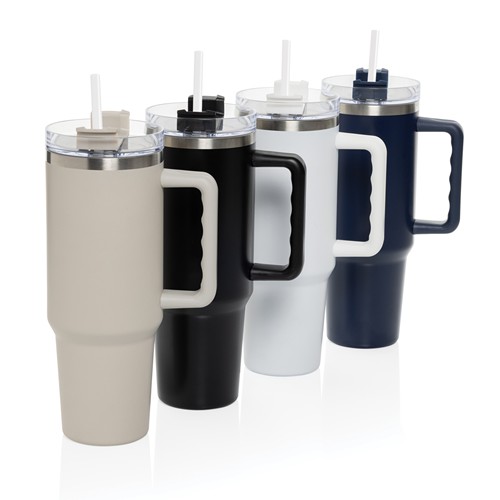 azul marino Vaso de acero reciclado RCS Peakflow 1200 ml