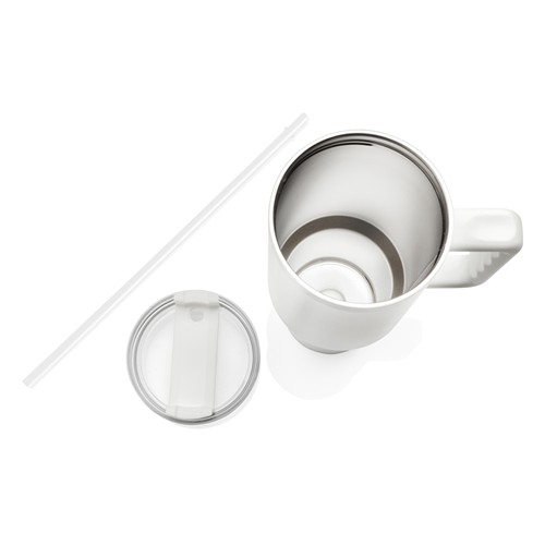 white Vaso de acero reciclado RCS Peakflow 1200 ml