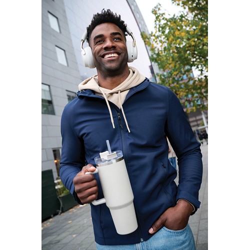 white Vaso de acero reciclado RCS Peakflow 1200 ml