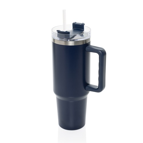 azul marino Vaso de acero reciclado RCS Peakflow 1200 ml