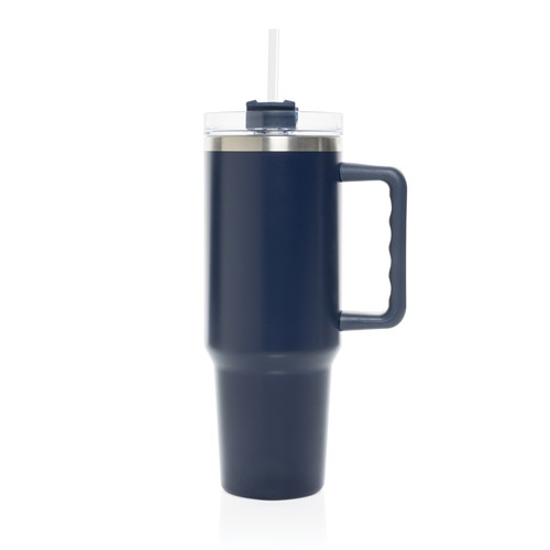 azul marino Vaso de acero reciclado RCS Peakflow 1200 ml