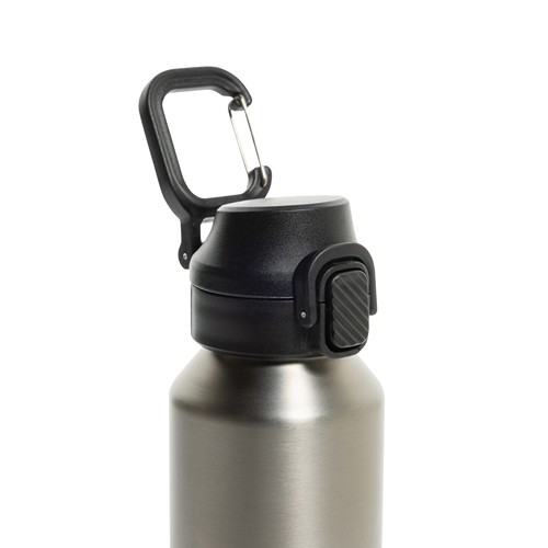 Botella deportiva con cierre de acero reciclado RCS, 600 ml