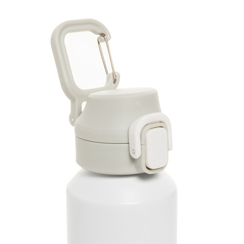 Botella deportiva con cierre de acero reciclado RCS, 600 ml