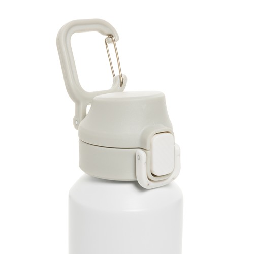 Botella deportiva con cierre de acero reciclado RCS, 600 ml