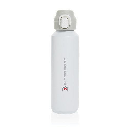 Botella deportiva con cierre de acero reciclado RCS, 600 ml