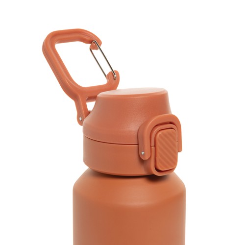 Botella deportiva con cierre de acero reciclado RCS, 600 ml