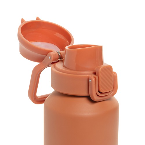 Botella deportiva con cierre de acero reciclado RCS, 600 ml