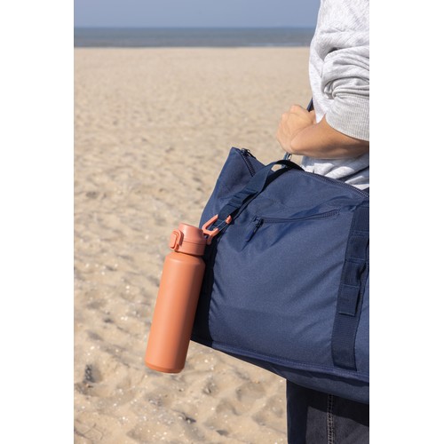 Botella deportiva Via RCS Re-steel con tapa bloqueable 600ML