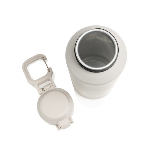 Botella deportiva Via RCS Re-steel con tapa bloqueable 600ML