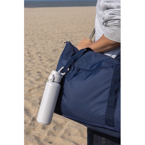 Botella deportiva Via RCS Re-steel con tapa bloqueable 600ML