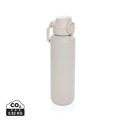 BOTELLA DEPORTIVA VIA RCS RE-STEEL CON TAPA BLOQUEABLE 600ML