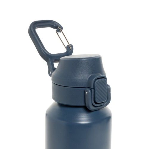 Botella deportiva con cierre de acero reciclado RCS, 600 ml