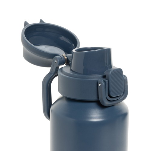 Botella deportiva con cierre de acero reciclado RCS, 600 ml