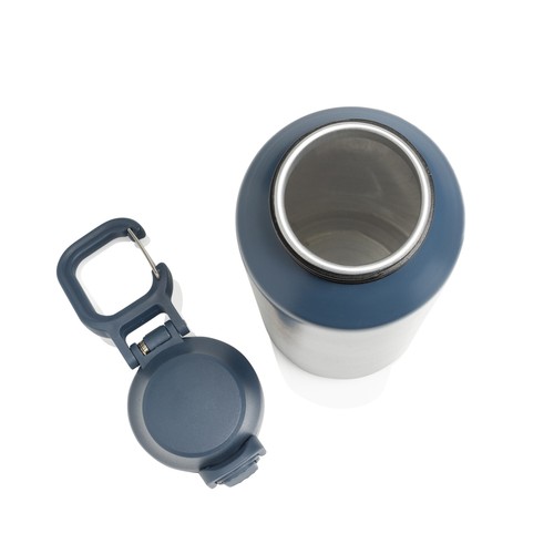 Botella deportiva Via RCS Re-steel con tapa bloqueable 600ML