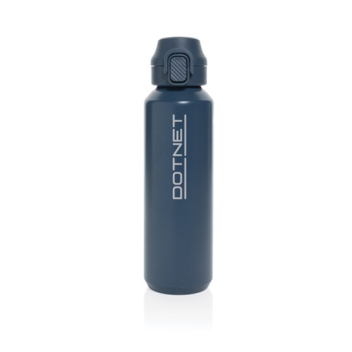 Botella deportiva con cierre de acero reciclado RCS, 600 ml