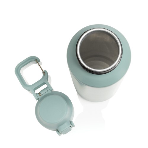 Botella deportiva Via RCS Re-steel con tapa bloqueable 600ML