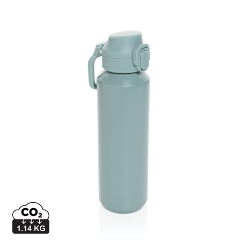 Botella deportiva con cierre de acero reciclado RCS, 600 ml