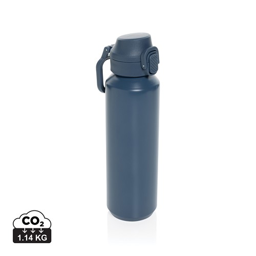 Botella deportiva con cierre de acero reciclado RCS, 600 ml