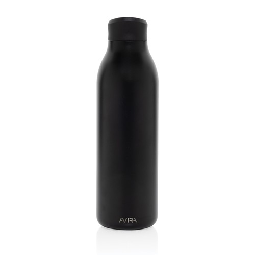 black Botella agua Avira Alok RCS Re-Steel 360 de 600 ml