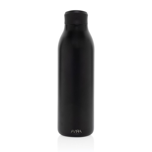 black Botella agua Avira Alok RCS Re-Steel 360 de 600 ml