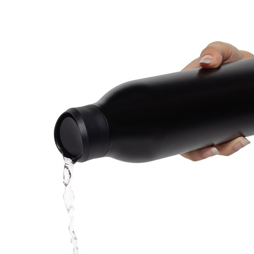 black Botella agua Avira Alok RCS Re-Steel 360 de 600 ml
