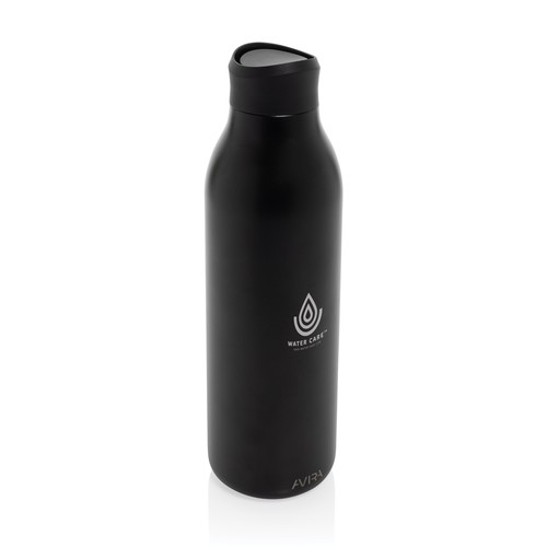 black Botella agua Avira Alok RCS Re-Steel 360 de 600 ml