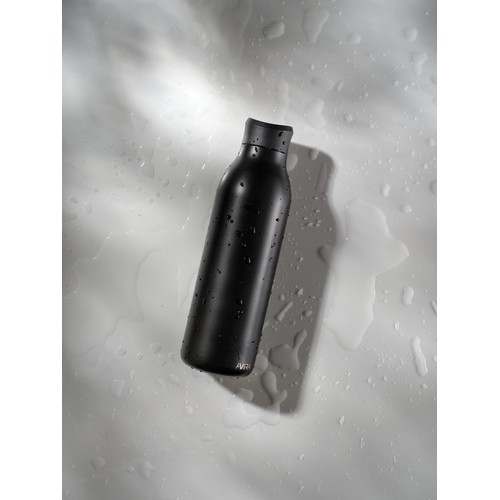 black Botella agua Avira Alok RCS Re-Steel 360 de 600 ml