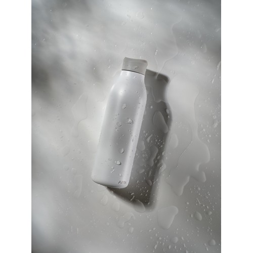 white Botella agua Avira Alok RCS Re-Steel 360 de 600 ml